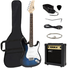 Load image into Gallery viewer, 39in Beginner Electric Guitar Kit w/ Case, 10W Amp, Tremolo Bar
