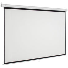 Load image into Gallery viewer, 119in HD Pull Down Manual Projector Screen - White
