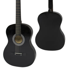 Load image into Gallery viewer, 38in Beginner Acoustic Guitar Musical Instrument Kit w/ Case, Strap, Tuner
