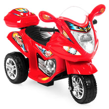 Load image into Gallery viewer, 6V Kids 3-Wheel Motorcycle Ride-On Toy w/ LED Lights, Music, Storage
