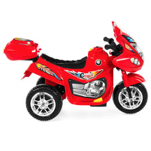 Load image into Gallery viewer, 6V Kids 3-Wheel Motorcycle Ride-On Toy w/ LED Lights, Music, Storage
