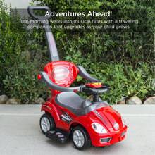 Load image into Gallery viewer, 3-in-1 Kids Push Car w/ Handle and Horn
