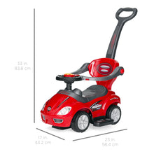 Load image into Gallery viewer, 3-in-1 Kids Push Car w/ Handle and Horn
