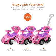 Load image into Gallery viewer, 3-in-1 Kids Push Car w/ Handle and Horn
