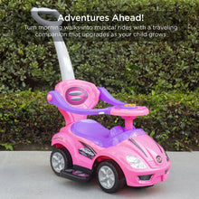 Load image into Gallery viewer, 3-in-1 Kids Push Car w/ Handle and Horn
