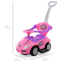 Load image into Gallery viewer, 3-in-1 Kids Push Car w/ Handle and Horn
