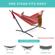 Load image into Gallery viewer, 9ft Portable Heavy-Duty Steel Hammock Stand w/ Carrying Case
