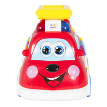 Load image into Gallery viewer, Bump and Go Teaching Firetruck w/ English and Spanish Phrases
