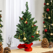 Load image into Gallery viewer, 22in Tabletop Christmas Tree w/ Lights, Berries, Ornaments
