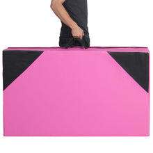 Load image into Gallery viewer, 10ft 4-Panel Folding Foam Gym Exercise Floor Mat w/ Carrying Handles
