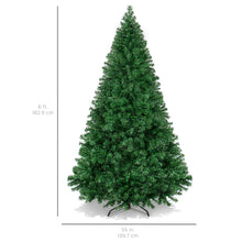 Load image into Gallery viewer, 6ft Hinged Artificial Christmas Pine Tree w/ Metal Stand
