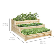 Load image into Gallery viewer, 3-Tier Raised Garden Planter - Natural
