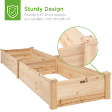 Load image into Gallery viewer, 8x2ft Wooden Raised Garden Bed Planter for Garden, Lawn, Yard
