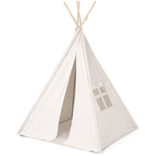 Load image into Gallery viewer, 6ft Kids Pretend Cotton Teepee Play Tent w/ Mesh Window, Carrying Case
