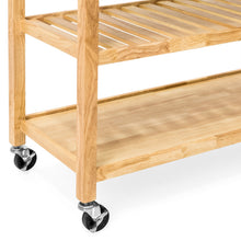 Load image into Gallery viewer, Kitchen Island Utility Cart w/ Stainless Steel Countertop
