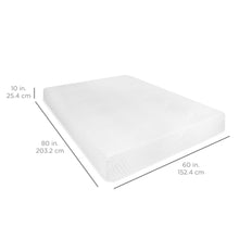 Load image into Gallery viewer, 10in Dual Layered Memory Foam Mattress w/ CertiPUR-US Certified Foam
