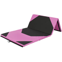 Load image into Gallery viewer, 8ft 4-Panel Folding Foam Gym Exercise Floor Mat w/ Carrying Handles
