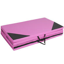 Load image into Gallery viewer, 8ft 4-Panel Folding Foam Gym Exercise Floor Mat w/ Carrying Handles
