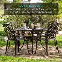 Load image into Gallery viewer, 5-Piece All-Weather Cast Aluminum Patio Dining Set w/ 4 Chairs
