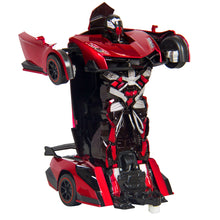 Load image into Gallery viewer, 1:16 Scale 2.4GHz Kids Transforming RC Robot Car Toy w/ LED Lights
