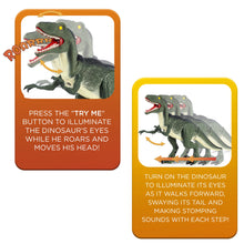 Load image into Gallery viewer, 21in Kids Walking Remote Control Velociraptor Dinosaur Toy w/ Lights, Sound
