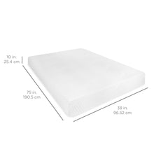 Load image into Gallery viewer, 10in Dual Layered Memory Foam Mattress w/ CertiPUR-US Certified Foam
