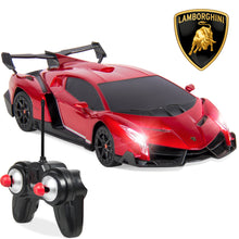 Load image into Gallery viewer, 1/24 Kids RC Lamborghini Veneno Racing Car Toy w/ Lights, Shock Suspension
