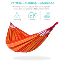 Load image into Gallery viewer, 2-Person Brazilian-Style Double Hammock w/ Portable Carrying Bag
