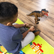 Load image into Gallery viewer, 19in Kids Walking RC Remote Control T-Rex Dinosaur Toy w/ Lights, Sounds
