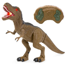 Load image into Gallery viewer, 19in Kids Walking RC Remote Control T-Rex Dinosaur Toy w/ Lights, Sounds
