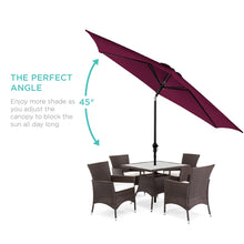 Load image into Gallery viewer, 10ft Outdoor Steel Market Patio Umbrella Decoration w/ Tilt, Crank Lift
