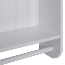 Load image into Gallery viewer, Bathroom Wall Storage Organization Cabinet w/ Double Doors, Towel Bar
