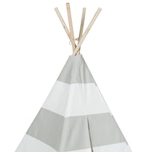 Load image into Gallery viewer, 6ft Kids Pretend Cotton Teepee Play Tent w/ Mesh Window, Carrying Case
