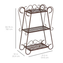 Load image into Gallery viewer, 3-Shelf Plant Stand - Bronze
