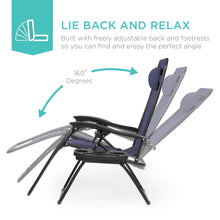 Load image into Gallery viewer, Set of 2 Adjustable Zero Gravity Patio Chair Recliners w/ Cup Holders
