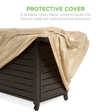 Load image into Gallery viewer, 50,000 BTU Rectangular Gas Fire Pit Table w/ Storage, Cover
