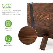 Load image into Gallery viewer, Set of 3 Rustic Wood Half Barrel Garden Planters Set w/ Drainage Holes
