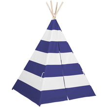 Load image into Gallery viewer, 6ft Kids Pretend Cotton Teepee Play Tent w/ Mesh Window, Carrying Case
