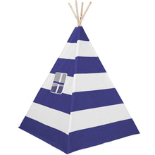 Load image into Gallery viewer, 6ft Kids Pretend Cotton Teepee Play Tent w/ Mesh Window, Carrying Case
