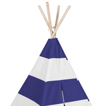 Load image into Gallery viewer, 6ft Kids Pretend Cotton Teepee Play Tent w/ Mesh Window, Carrying Case
