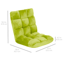 Load image into Gallery viewer, Adjustable Memory Foam Gaming Floor Chair Seat w/ 14 Positions
