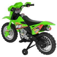 Load image into Gallery viewer, 6V Kids Electric Ride-On Motorcycle Toy w/ Training Wheels, Lights, Music
