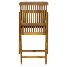 Load image into Gallery viewer, 3-Piece Acacia Wood Bistro Set w/ Folding Table and Chairs
