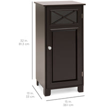 Load image into Gallery viewer, 3-Tier Classic Wooden Floor Cabinet w/ Door
