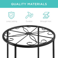 Load image into Gallery viewer, Set of 4 Indoor Outdoor Metal Nesting Plant Stands, Flowerpot Holders
