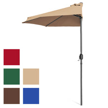 Load image into Gallery viewer, 9ft Half Patio Umbrella w/ Crank
