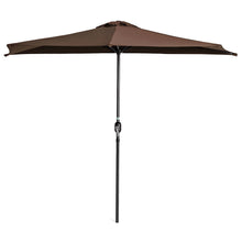 Load image into Gallery viewer, 9ft Half Patio Umbrella w/ Crank
