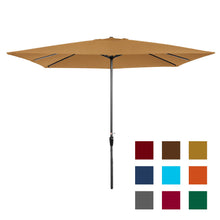 Load image into Gallery viewer, 8x11ft Rectangular Patio Umbrella w/ Easy Crank, UV-Resistant Fabric
