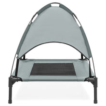 Load image into Gallery viewer, 30in Raised Cooling Dog Bed w/ Removable Canopy
