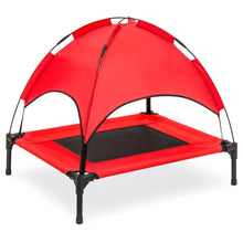 Load image into Gallery viewer, 30in Raised Cooling Dog Bed w/ Removable Canopy
